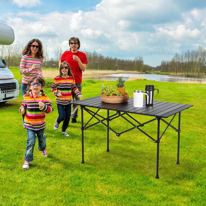 Actual product image Relaxdays Faltbarer Campingtisch aus Stahl