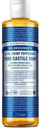Actual product image Dr. Bronner's Dr Bronner Peppermint All-One Magic Soap 240ml (Liquid soap, 240 ml)