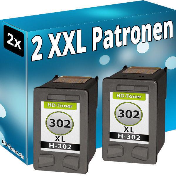 Produktbild Druckfuxx 2x TINTE PATRONEN für HP 302 XL DeskJet 1110 2130 3630 3631 3632 3633
