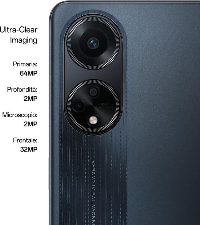 Image du produit OPPO A98 UE (256 Go, Cool Black, 6.72", Double SIM, 64 Mpx, 5G)