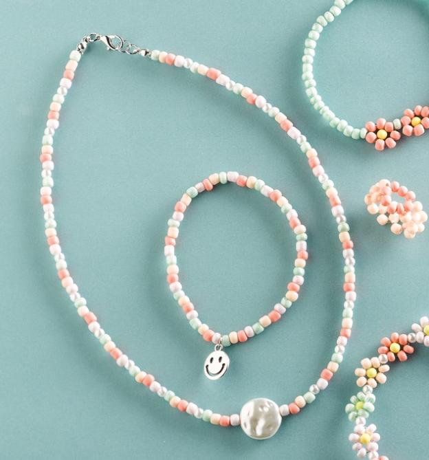 Produktbild Topp Perlen-Schmuckset Sweet Flowers