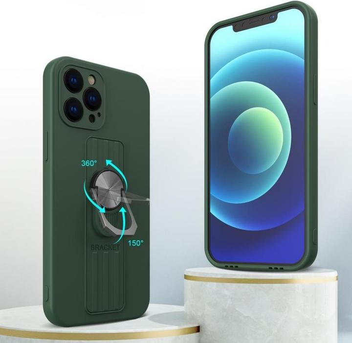 Immagine prodotto Hurtel Custodia in silicone Ring Case con presa per le dita e supporto per Xiaomi Redmi Note 10 / Redmi (Xiaomi Redmi Nota 10S, Xiaomi Redmi Note 10)