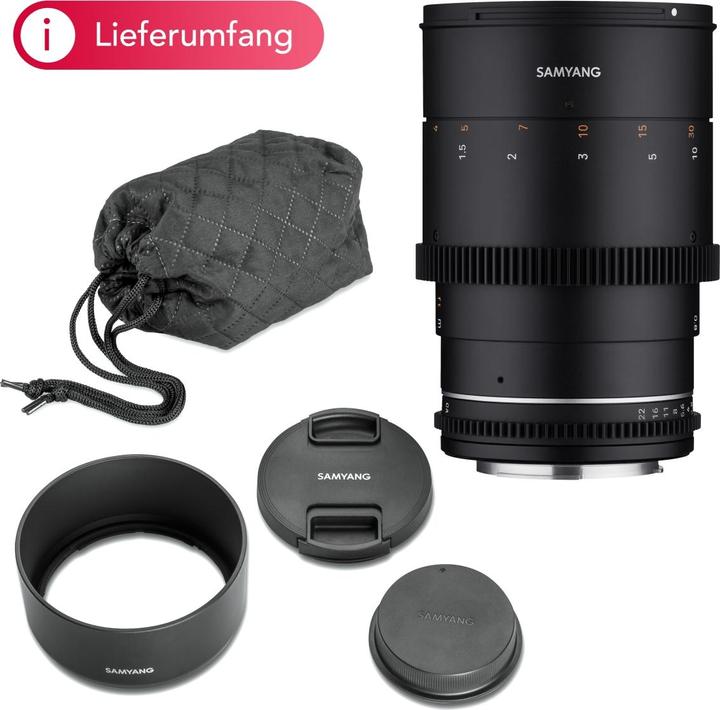 Image du produit Samyang MF 135mm T2,2 VDSLR MK2 Sony E (Sony E, Micro Four Thirds, APS-C / DX, Plein format)