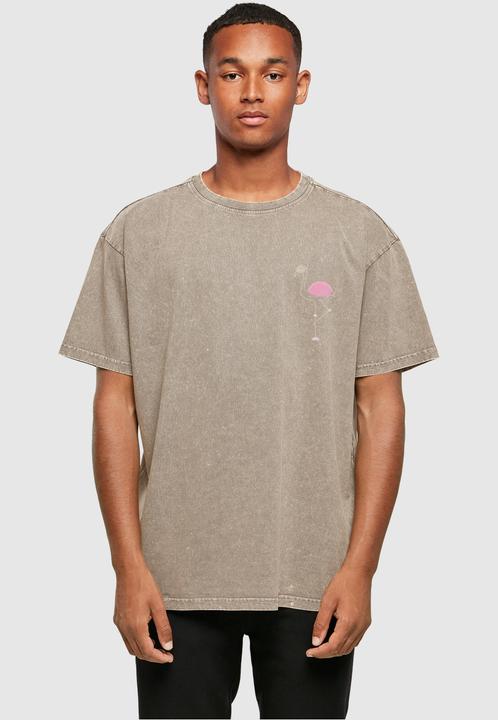 Produktbild Merchcode Flamingo Acid Washed Heavy Oversized Tee - 116899 (S)