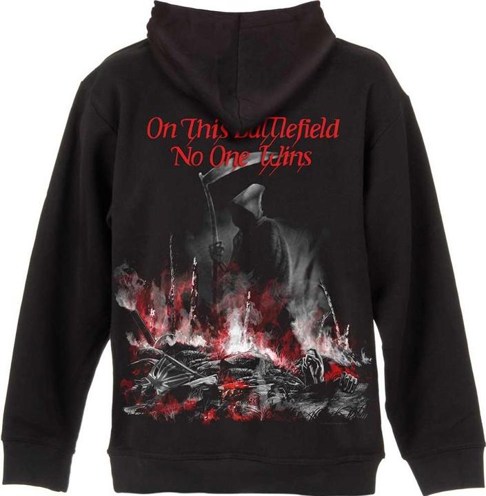 Immagine prodotto Iron Maiden Scuffed Trooper Felpa con Cappuccio e Zip Intera Stampa posteriore Adulto Unisex (L)
