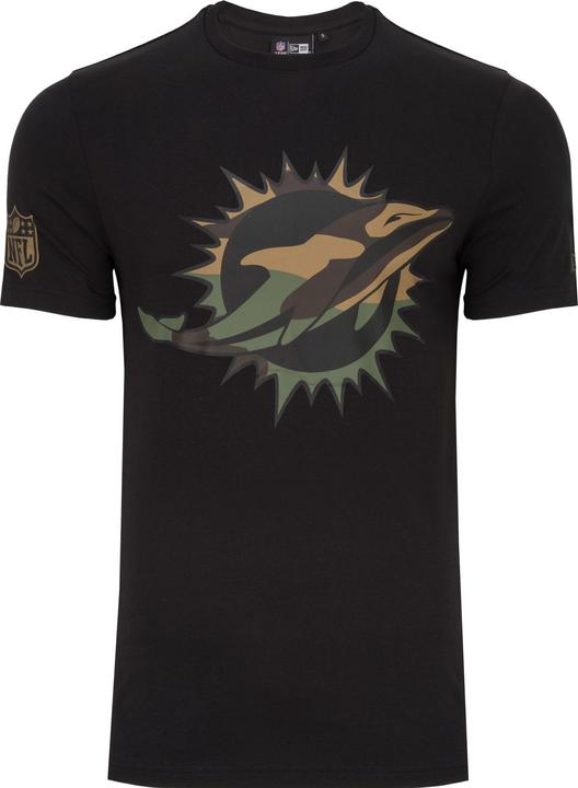 New Era Shirt - NFL Miami Dolphins schwarz / wood camo - XXL (XXL)