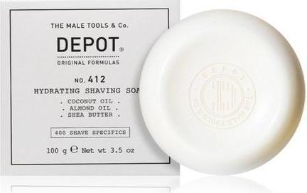 Actual product image Depot Hydrating Shaving Soap 100g - Specific for traditional shaving with brush, keeps skin soft and (Shaving soap)