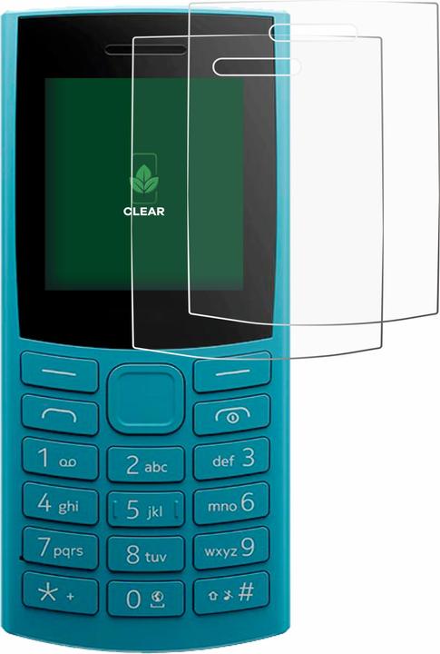 Actual product image ScreenLeaf Screen Protector sustainable Screen Protection, clear, anti-scratch (2 Piece, Nokia 105)