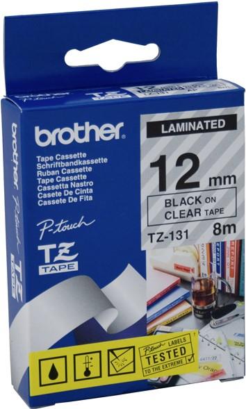 Produktbild Brother TZe-131 (1.20 cm, Transparent, Schwarz)