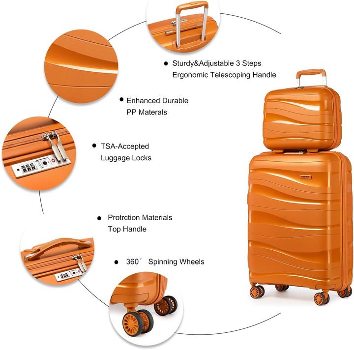 Image du produit Kono Gepäckset: Koffer und Kosmetikkoffer (39 l, Bagage à main (jusqu'à 50l))