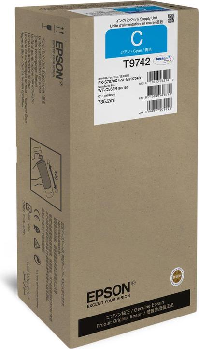 Actual product image Epson C13T97420N WF PRO ink cyan XXL