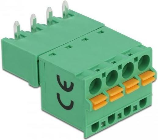 Immagine prodotto Delock Set di morsetti per PCB 4 pin passo 5,08 mm orizzontale