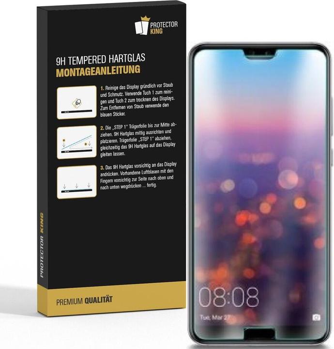 Produktbild Protectorking 2x Echtes Tempered 9H Panzerhartglas Matt Entspiegelt (2 Stück, Huawei P20)