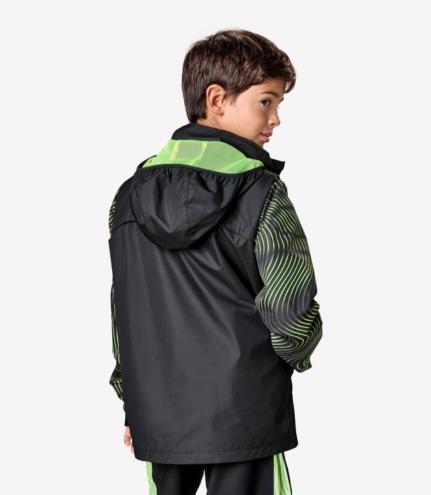 Image du produit Kipsta Coupe-Pluie De Football Enfant Viralto Jr Wavy Noir & Jaune Fluo