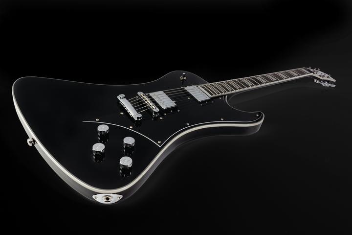 Actual product image Hagstrom Electric Guitar, Fantomen, Black Gloss (Electric guitar, Mahogany, Maple)