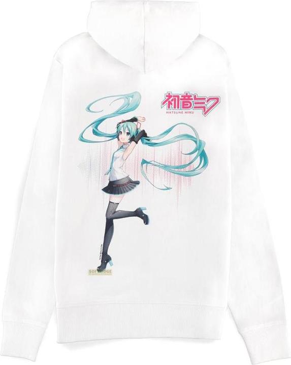 Immagine prodotto Difuzed Hatsune Miku - Felpa con cappuccio con zip da donna (tasca a canguro) - L (L)