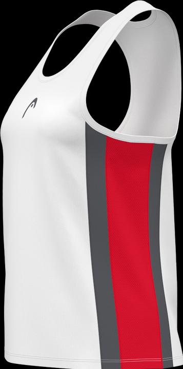 Actual product image Head Club 25 Tech Tank Top Damen Rot/Weiss (XS)