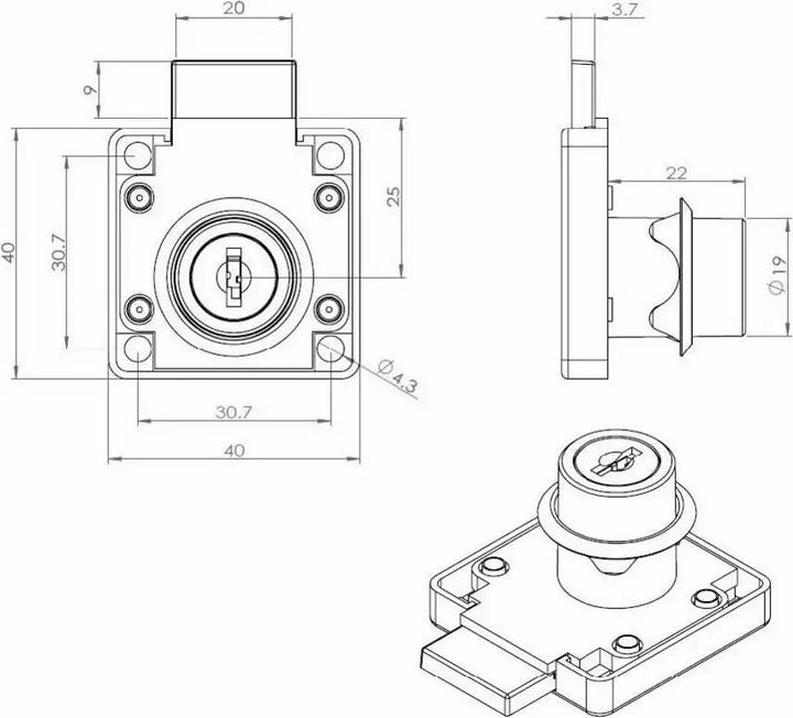 Produktbild OK-Line Riegelschlösser