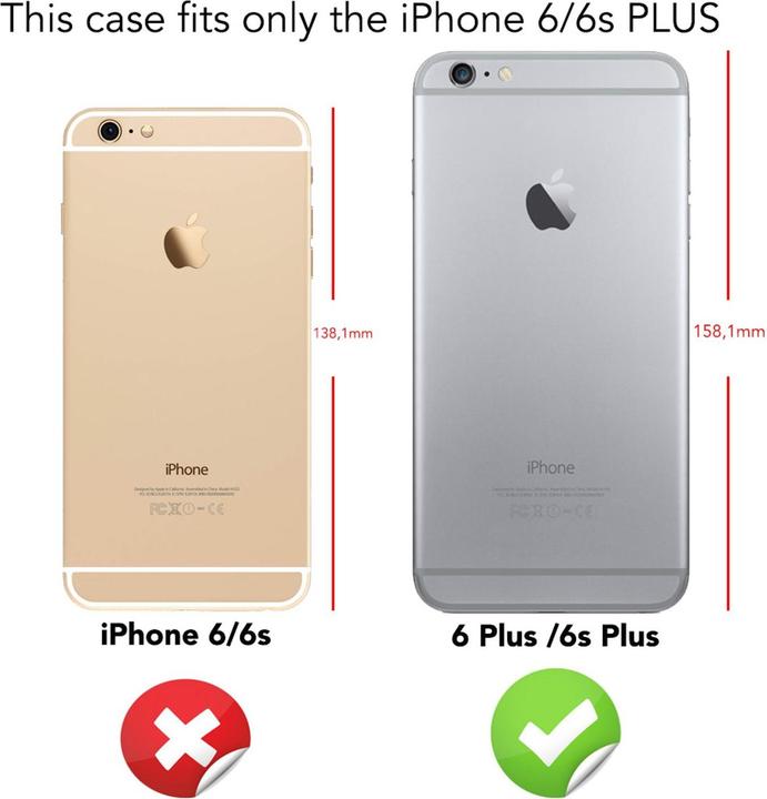 Image du produit Nalia Étui pour téléphone portable 360 degrés (Apple iPhone 6 Plus)