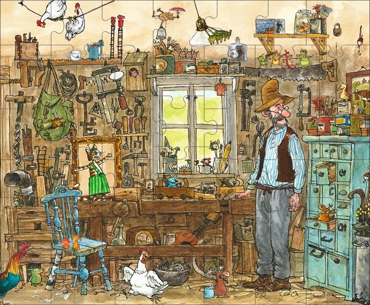 Actual product image Pettersson and Findus. Giant puzzle (42 pieces)