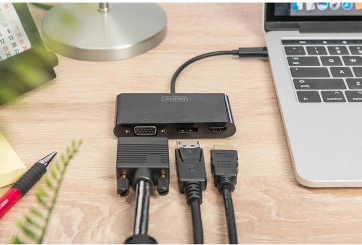 Produktbild Digitus USB Typ-C zu (HDMI, DP, VGA, 8.80 cm)