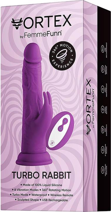 Produktbild Femme Funn Realistic Lifelike 8.2” Silicone Rabbit Vibrator Adult Sex Toy - Wireless Turbo Female Dildo Vibrati