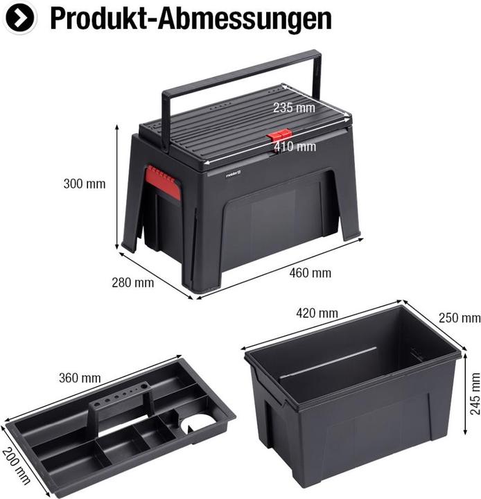 Produktbild Metafranc Tritthocker 3 in 1 (Trittleiter, 46 cm)