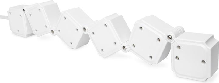 Productafbeelding Digitus Flexibele 4-weg stekkerdoos met 2 USB-poorten & schakelaar (4 x, CEE 7/3, 1.60 m)