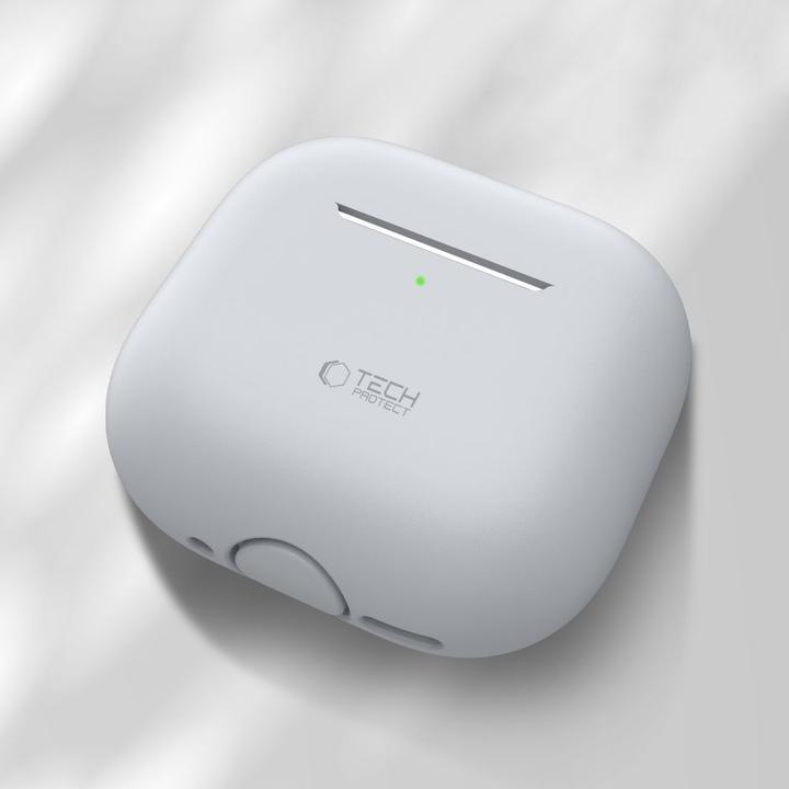 Produktbild 4Kom Tech-Protect Silikonhülle für Apple AirPods 4 - Grau (Kopfhörer Tasche)