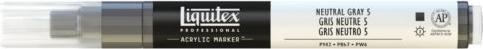 Actual product image Winsor & Newton Paint Marker Fin Neutral Grey 5 5599 (Black, White, 1 x)