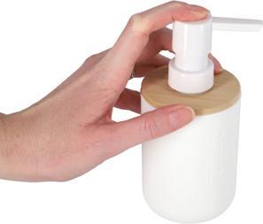 Produktbild Home & Style Weisser Bambus Seifenspender