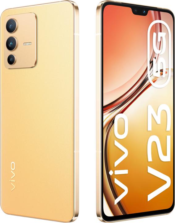 Produktbild Vivo V23 5G (256 GB, Sunshine Gold, 6.40", Dual SIM, 64 Mpx, 5G)