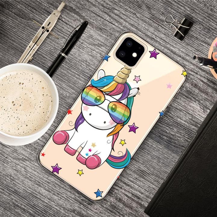 Actual product image Ueli Express iPhone 11 Super Slim rubber case cool unicorn (Apple iPhone 11)