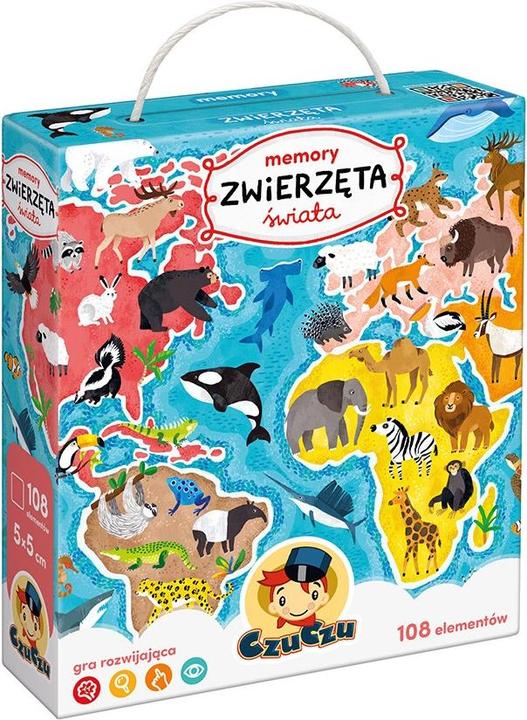 Produktbild Czuczu Memory-Spiel „Tiere der Welt“.