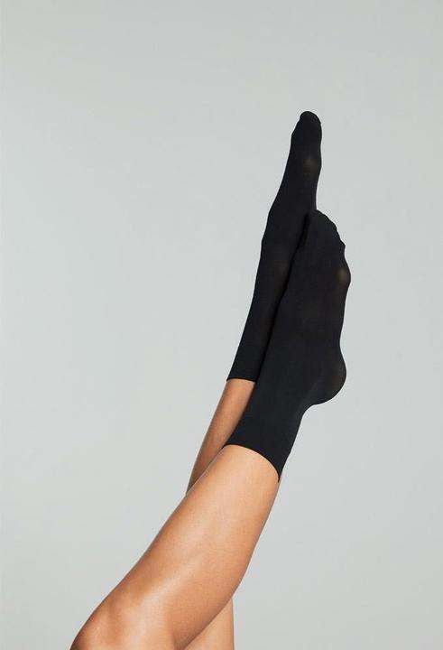 Actual product image Fogal Opaque fine socks, colour 5005 black, size one size (Single pack, One size)