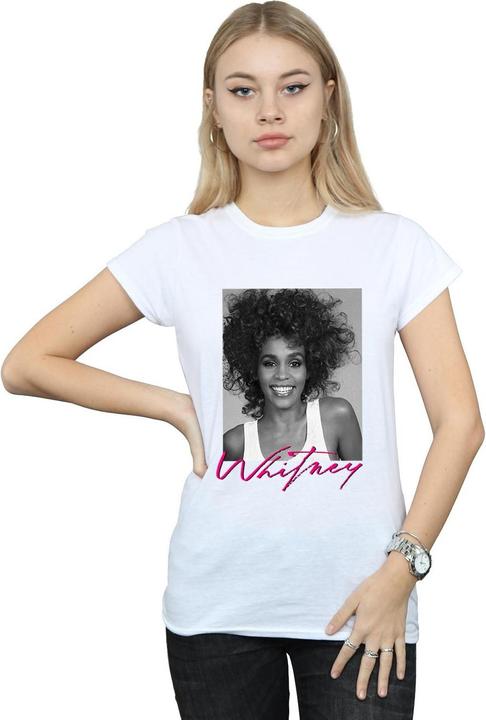 Immagine prodotto Whitney Houston Smile Photograph Maglietta Donna (XXL)