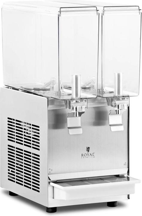 Royal Catering Saftspender Getränkespender Saftdispenser Gastro 2 x 10 L Kunststoff