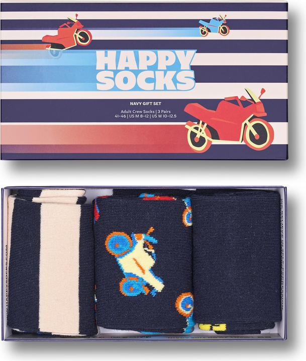 Produktbild Happy Socks Navy Gift Set (3er Pack, 36 - 40)