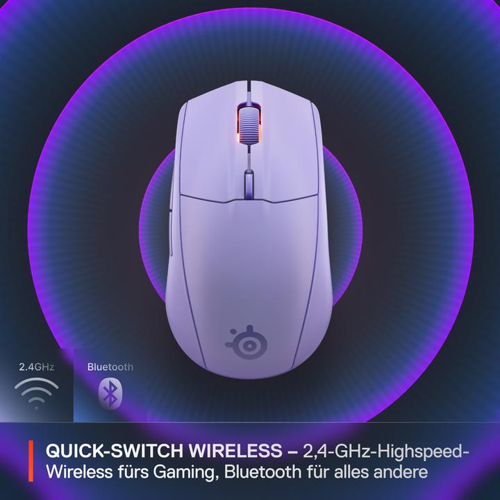 Productafbeelding SteelSeries Rival 3 WL Gen 2 - Lavender (Draadloze)