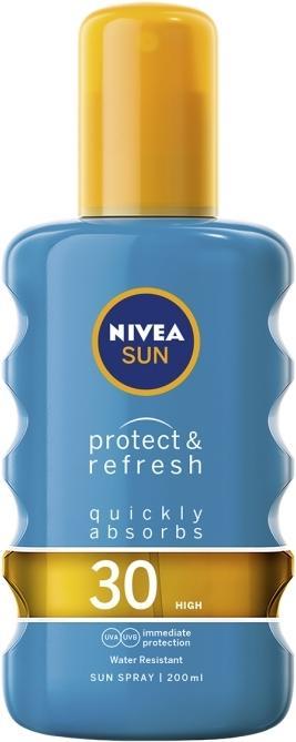 NIVEA Sun Protect & Refresh (Sonnenspray, SPF 30, 200 ml, 150 g)