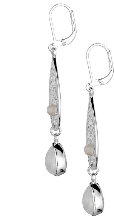 Produktbild Elli Ornament, Tropfen (925 Sterling Silber vergoldet, Mondstein)