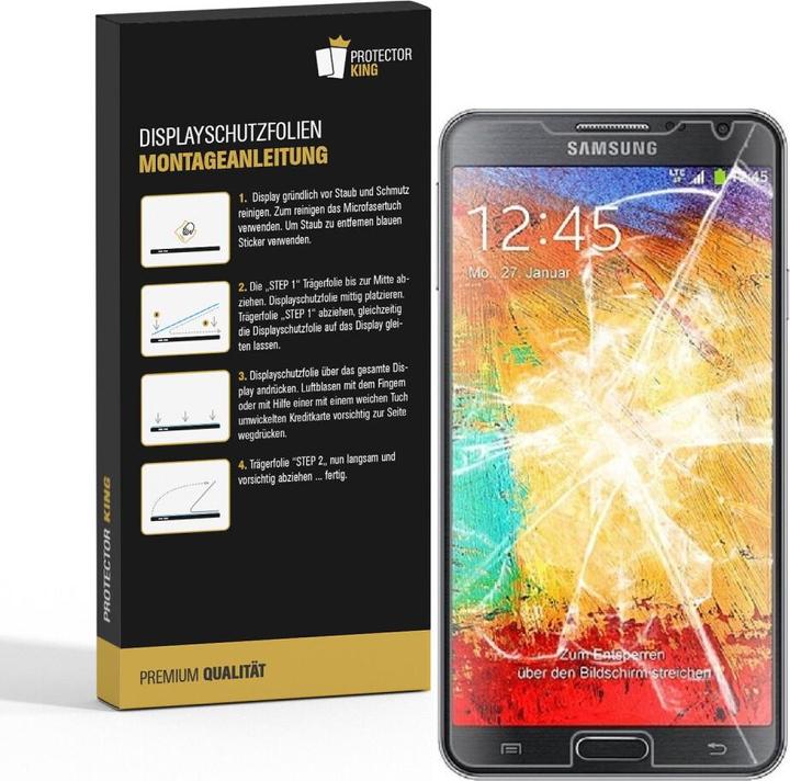 Produktbild Protectorking 2x Panzerfolie Anti-Shock HD Klar (2 Stück, Samsung Galaxy Note 3 Neo)
