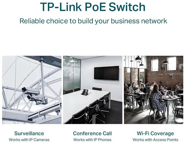 Productafbeelding TP-Link Switch 28x GE TL-SG1428PE daarvan 24xPOE+ (26 Havens)