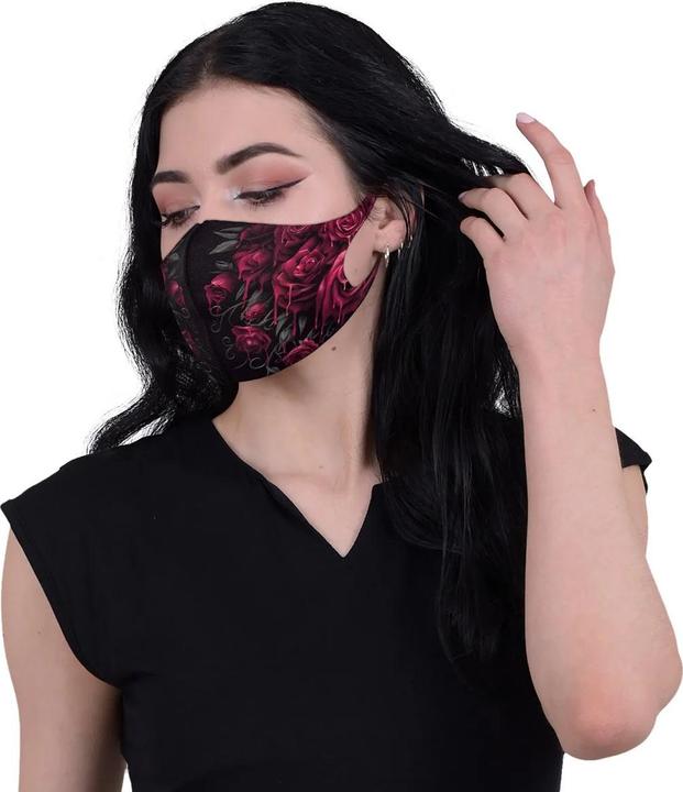 Actual product image Spiral Blood Rose Face Mask