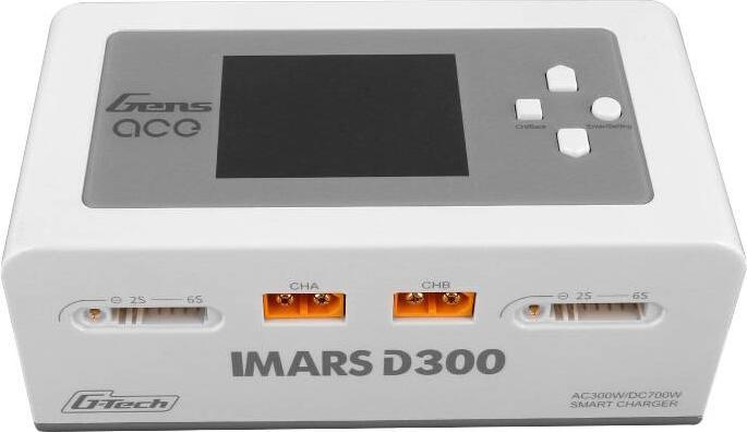 Productafbeelding Gens Ace IMARS D300 G-Tech Kanaal AC/DC 300W/700W RC Batterijlader-EU Wit
