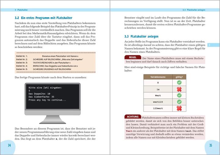Immagine prodotto Programmieren lernen für Kinder mit Small Basic (Tedesco, Dirk Hardy, 2021)