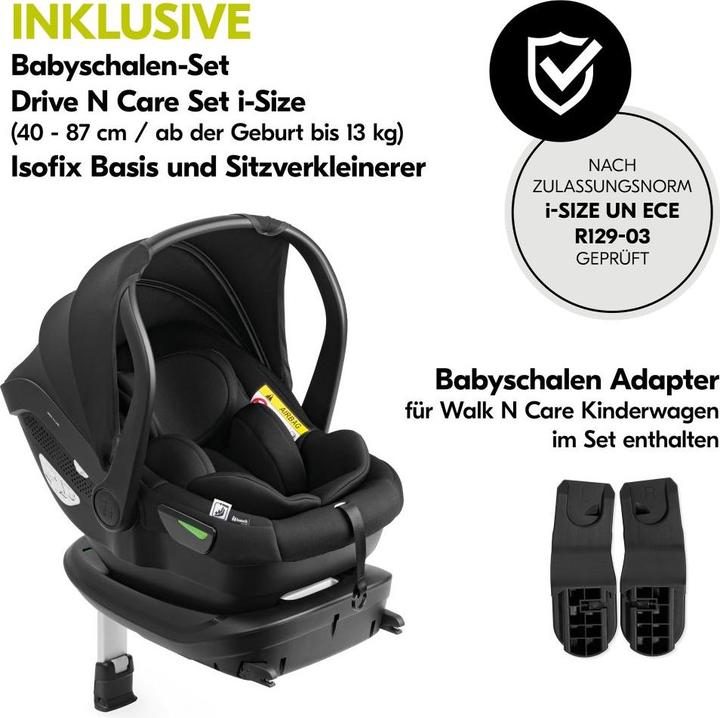 Image du produit Hauck Kit poussette 4en1 Walk N Care Trio Set Poussette 3 en 1
