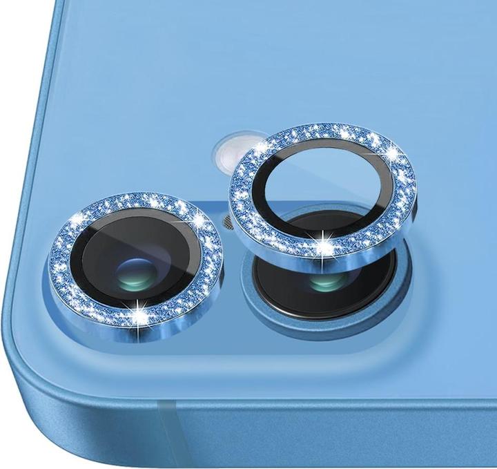 Actual product image Ueli Express Kamera Panzerglas Linsenschutz Glitzer (2 Piece, Apple iPhone 16 Plus, Apple iPhone 16)
