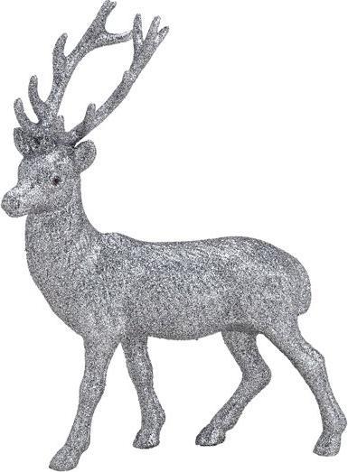 Produktbild Herboristeria Dekofigur Glitzer-Hirsch silber mittel
