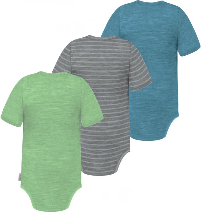 Produktbild Normani 3er Set Baby Merino Body Kurzarm „Tauranga" - 9295 (92)